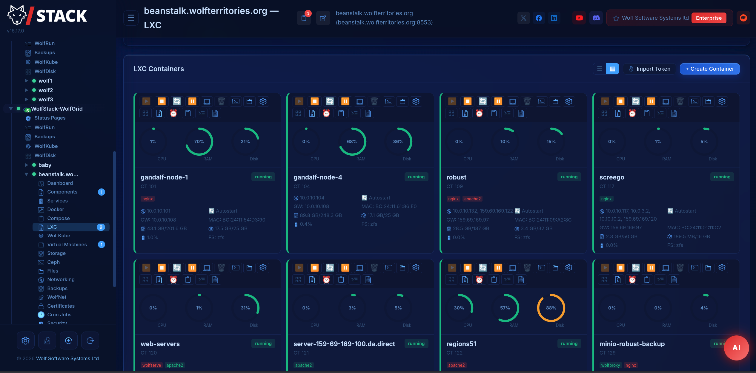 WolfStack gallery image