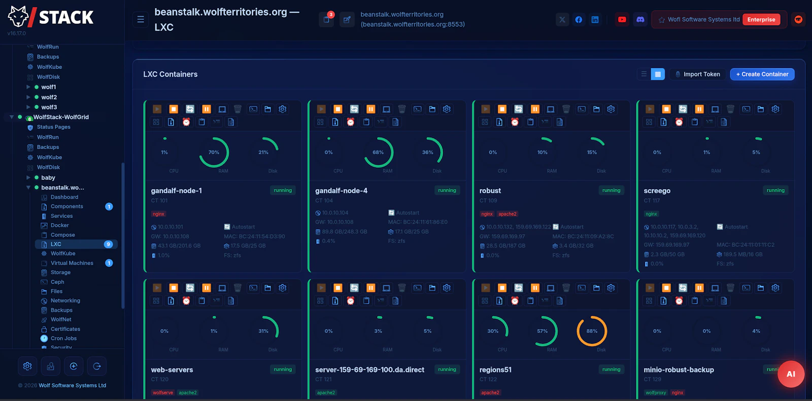 WolfStack screenshot 8