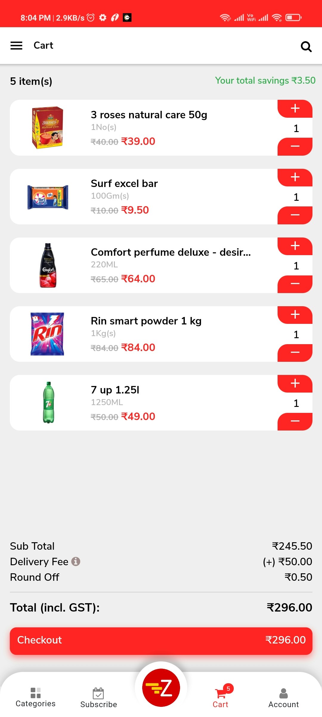 Zinzo - Online Grocery Shopping App gallery image