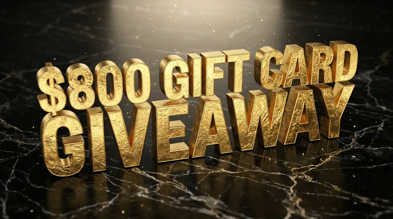 Free Gift Card Giveaway: Win $800, Ends gallery image