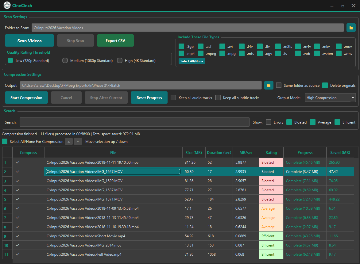 CineCinch - Screenshot 2 showing product features and functionality
