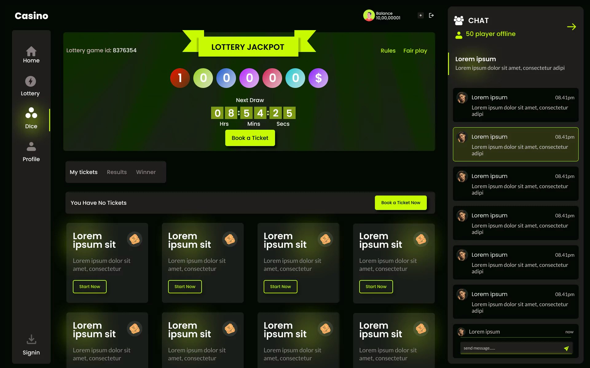BC Game Clone Script  - Screenshot 2 showing product features and functionality