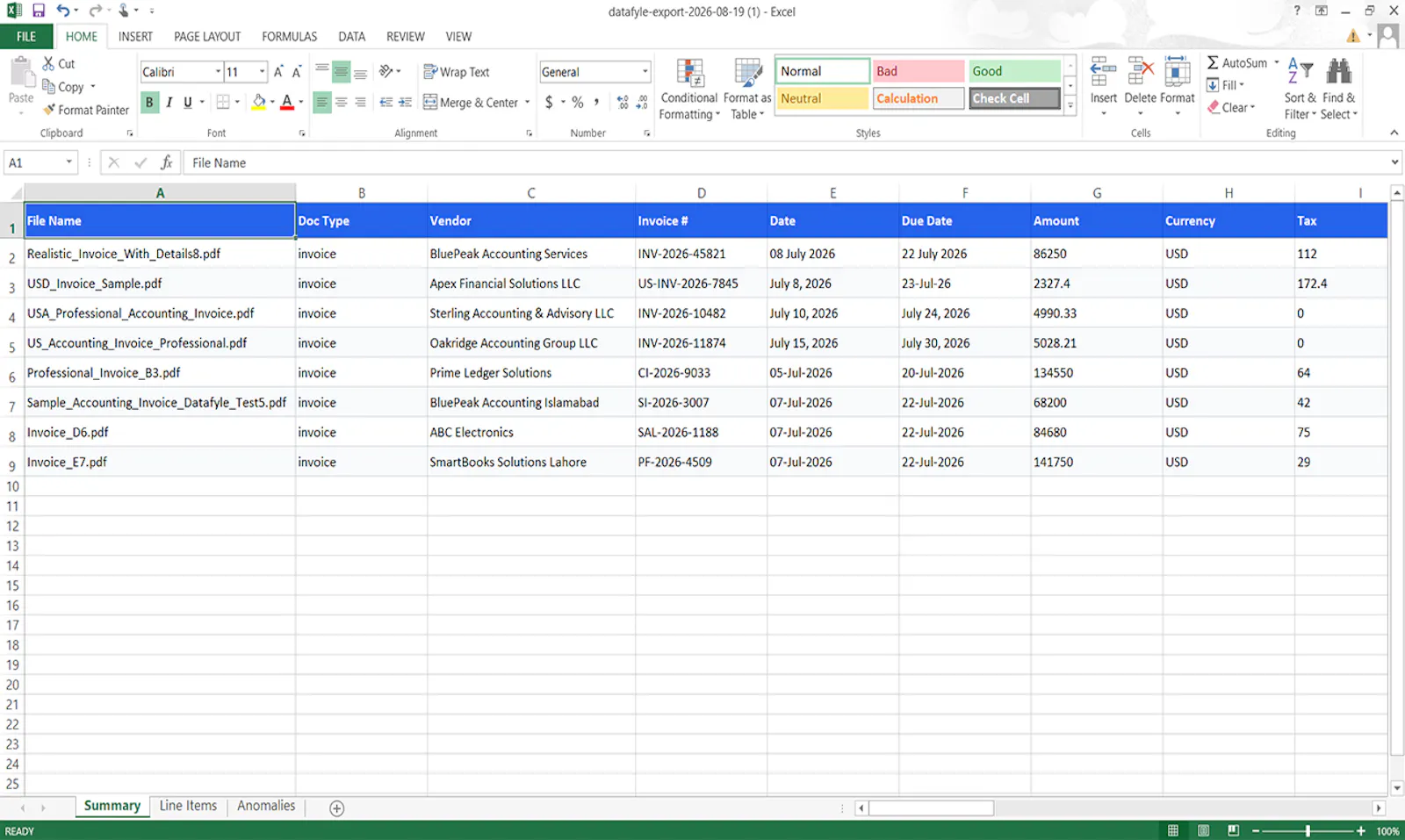 Datafyle screenshot 7