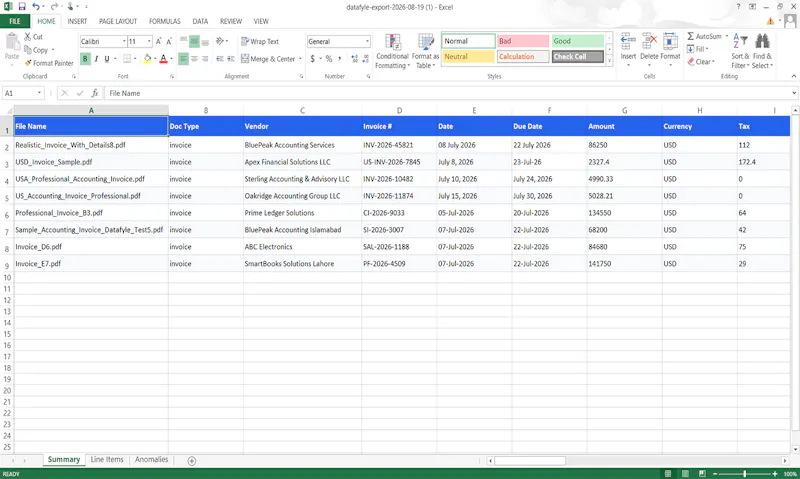 Datafyle screenshot 7