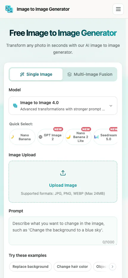 Image to Image Generator gallery image