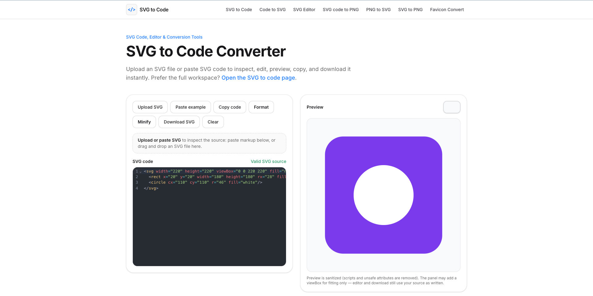 Svg to code gallery image