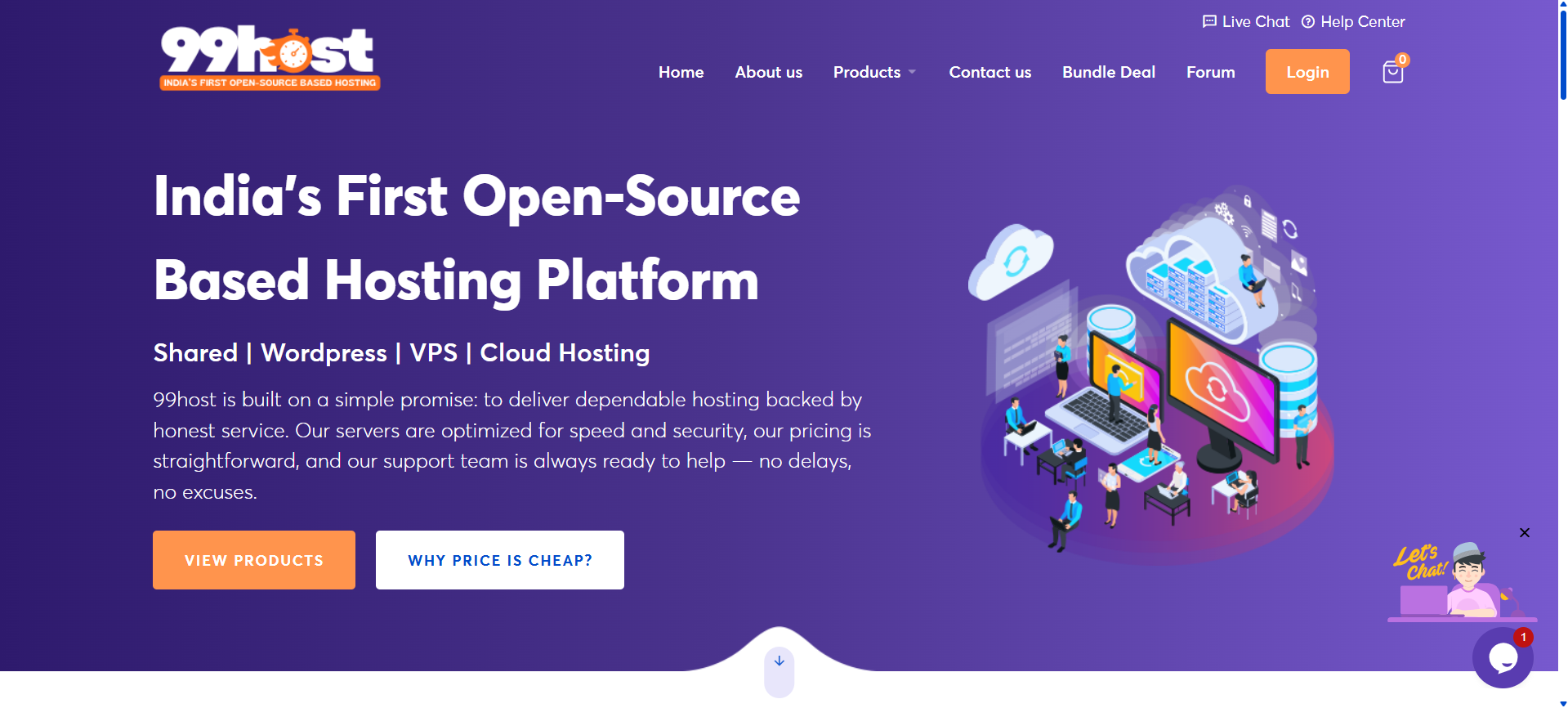 99Host - Main product screenshot demonstrating key features and user interface