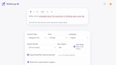 WriteForge AI gallery image