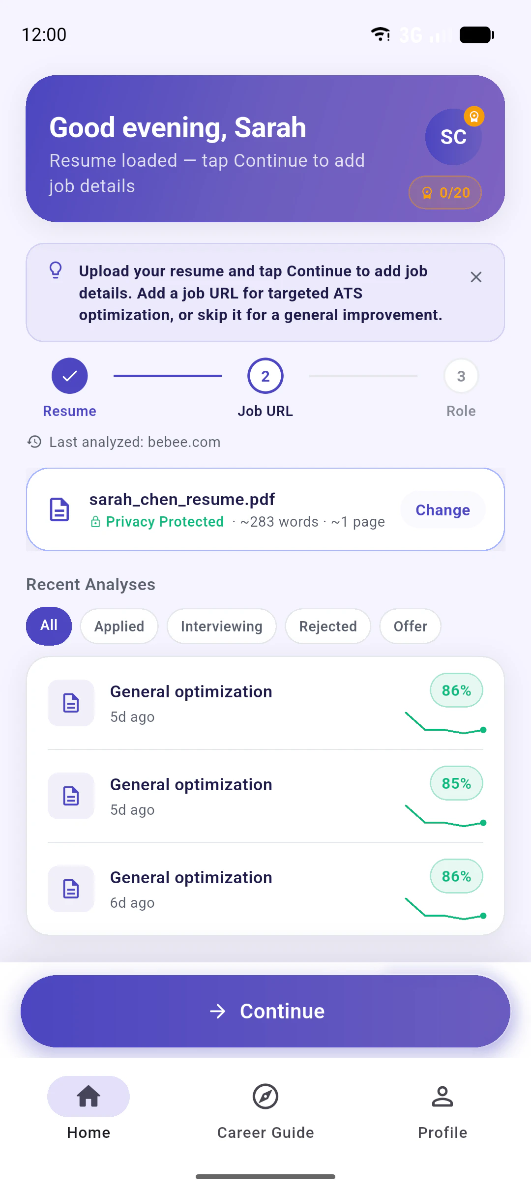 Resuvia - Career Guide+ 截图 4