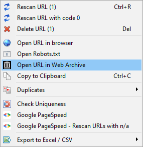 Poll option Web Archive image