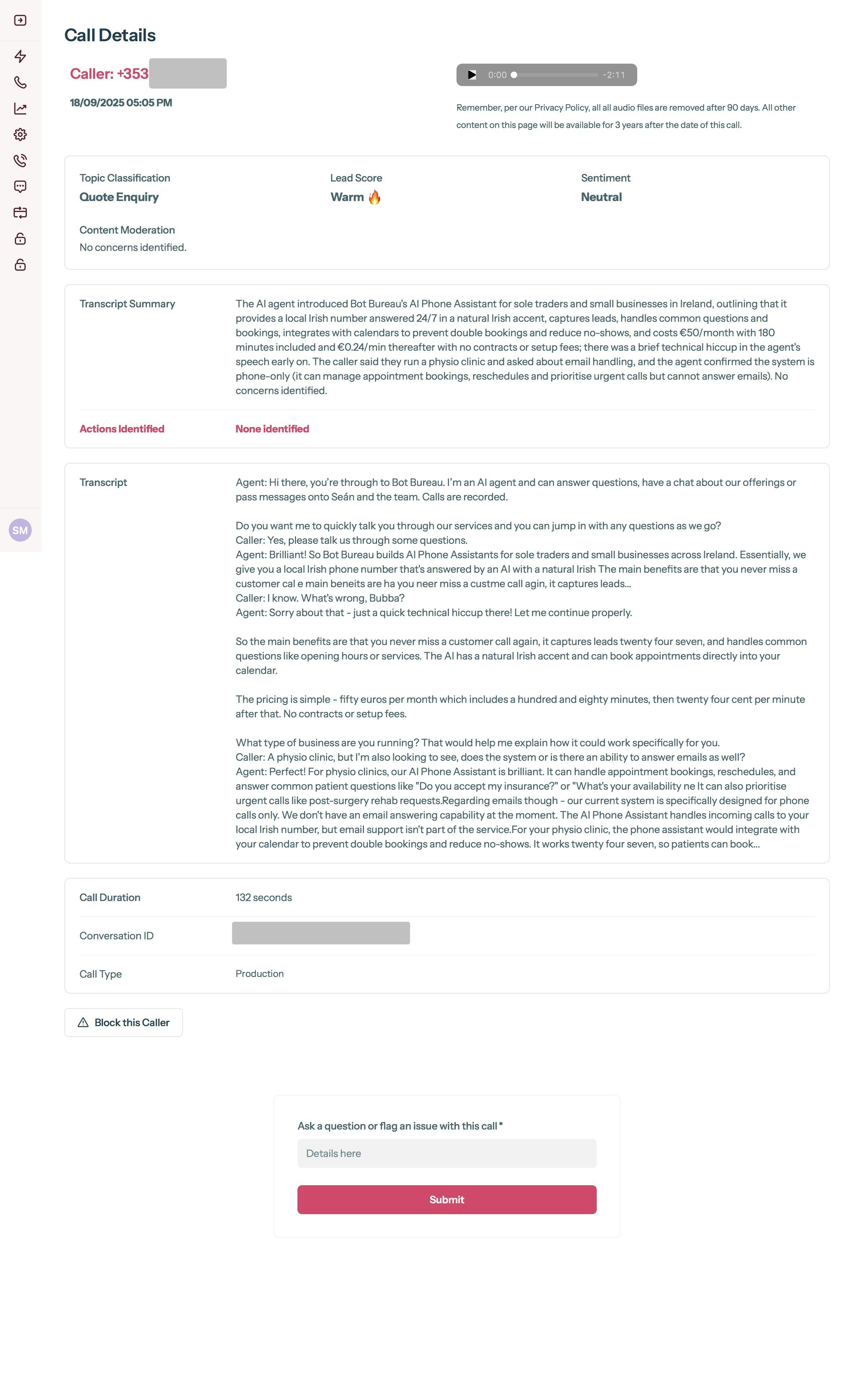 Média Bureau de bot - Le premier assistant téléphonique de l'IA pour les PME et les commerçants seuls 3