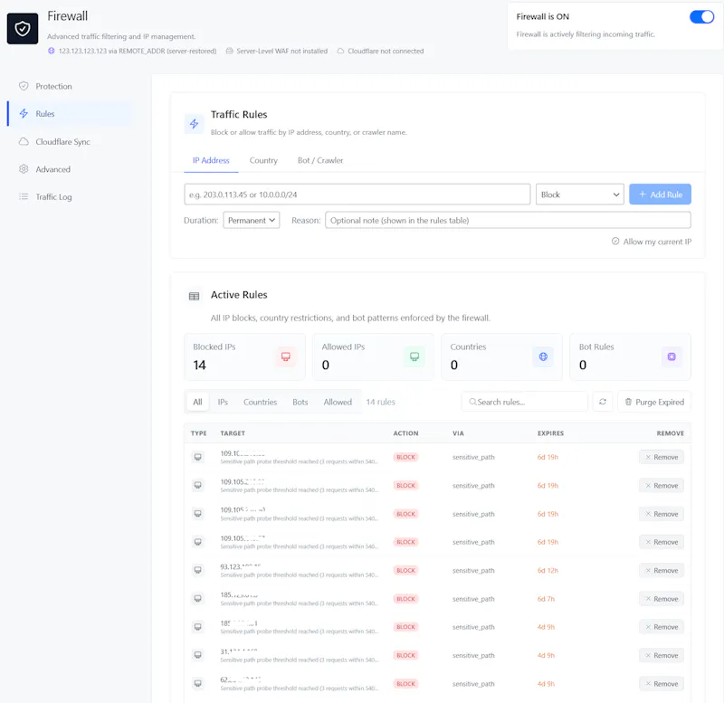 SiteFort – Modern WordPress Security screenshot 5