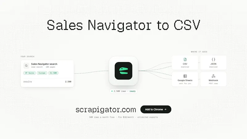 Scrapigator screenshot 1 (video preview)