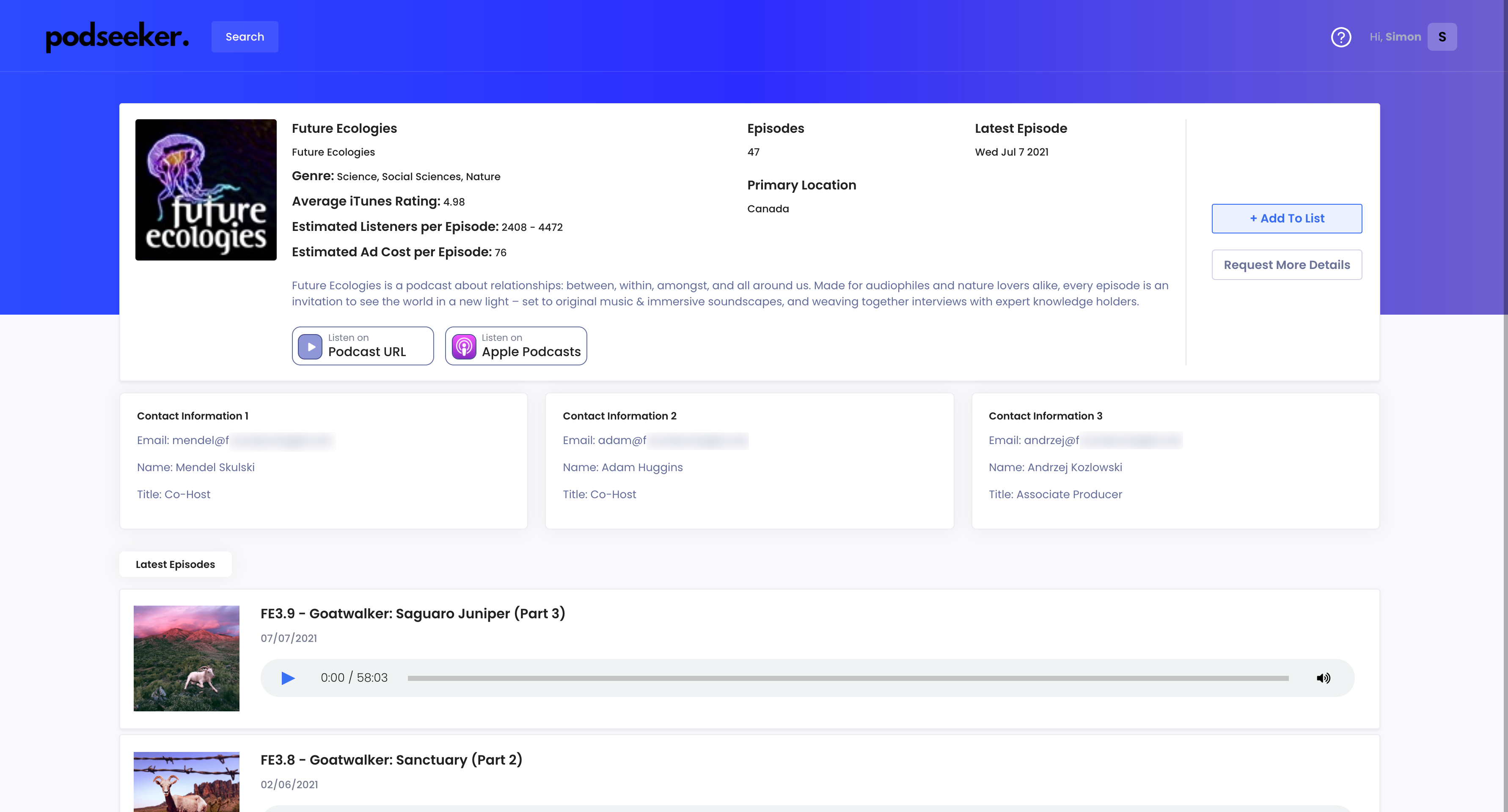 Podseeker gallery image
