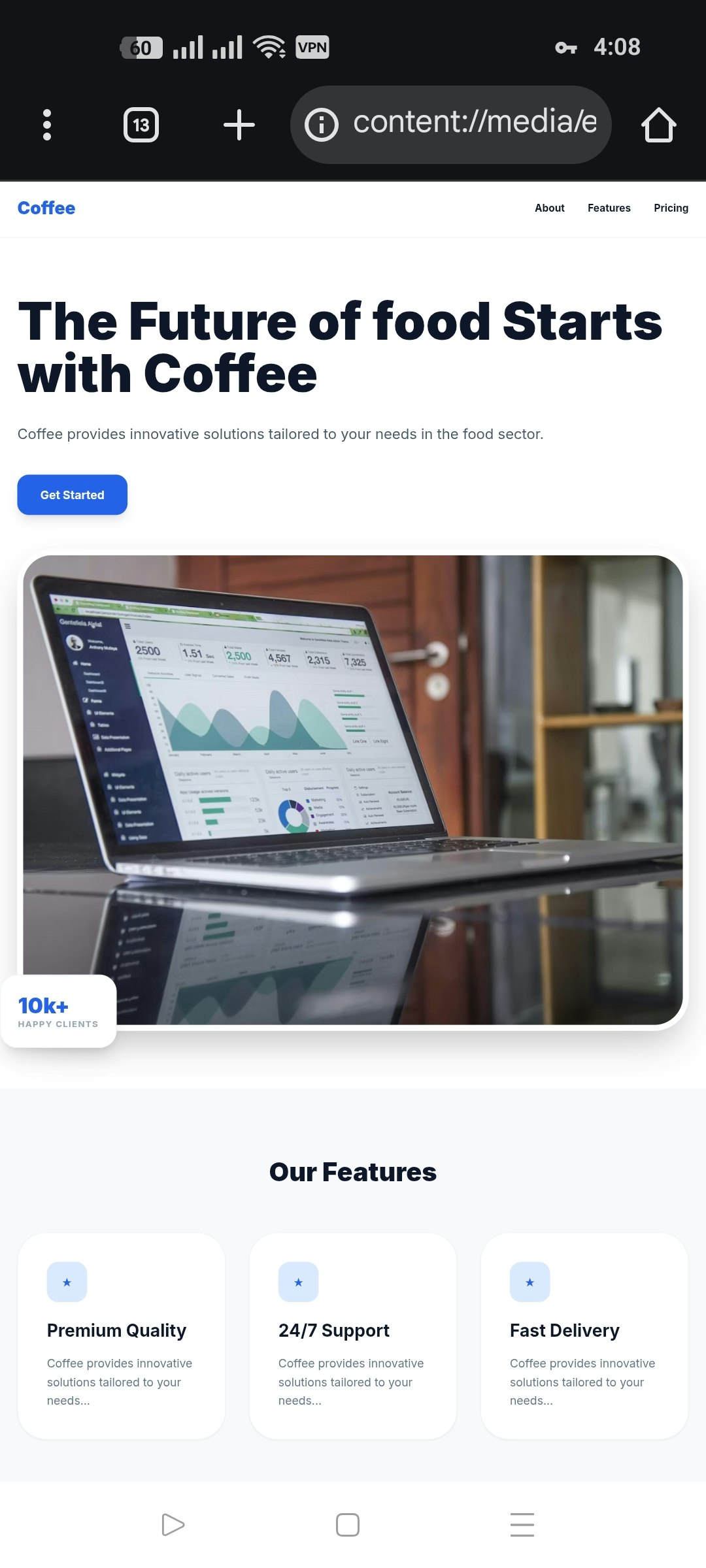 AI Landing Page Generator - Product Hunt launch logo and brand identity