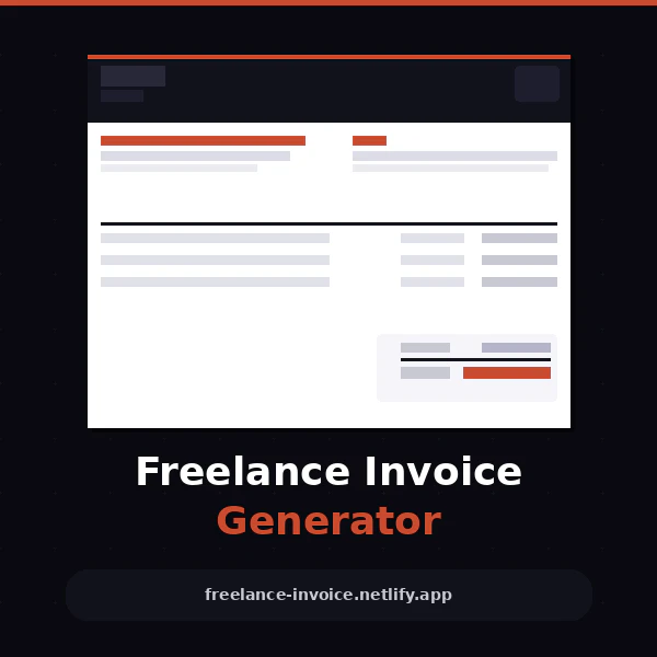 Freelance Invoice Generator