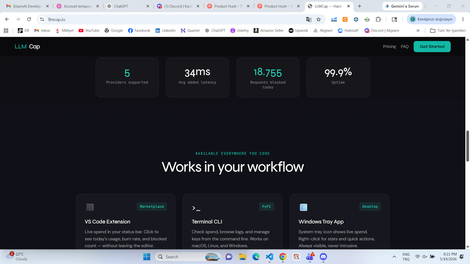 LLMCap screenshot 1