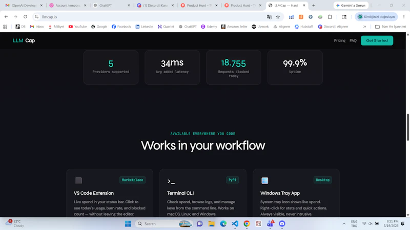 LLMCap screenshot 1