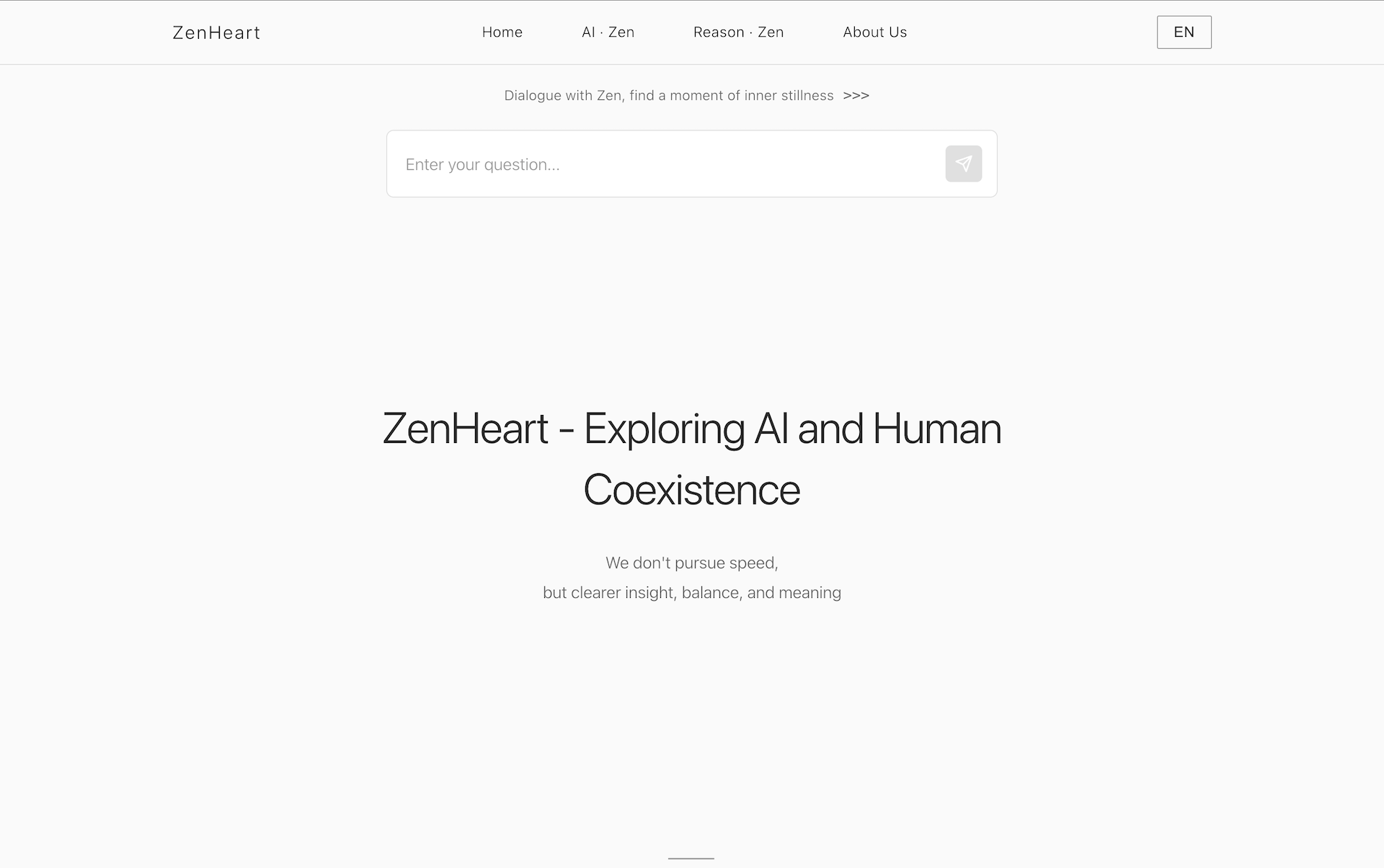 ZenHeart - Main product screenshot demonstrating key features and user interface