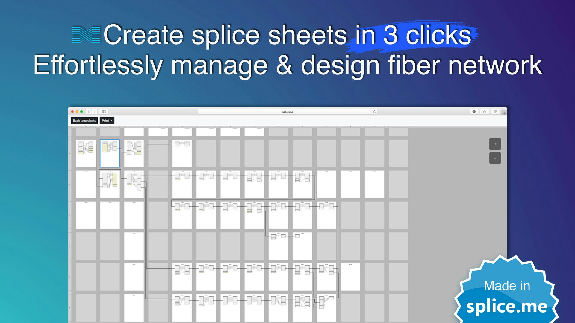 Splice.me - Сделайте диаграммы сплайсинга волокна буквально в 3 щелчка медиа 3
