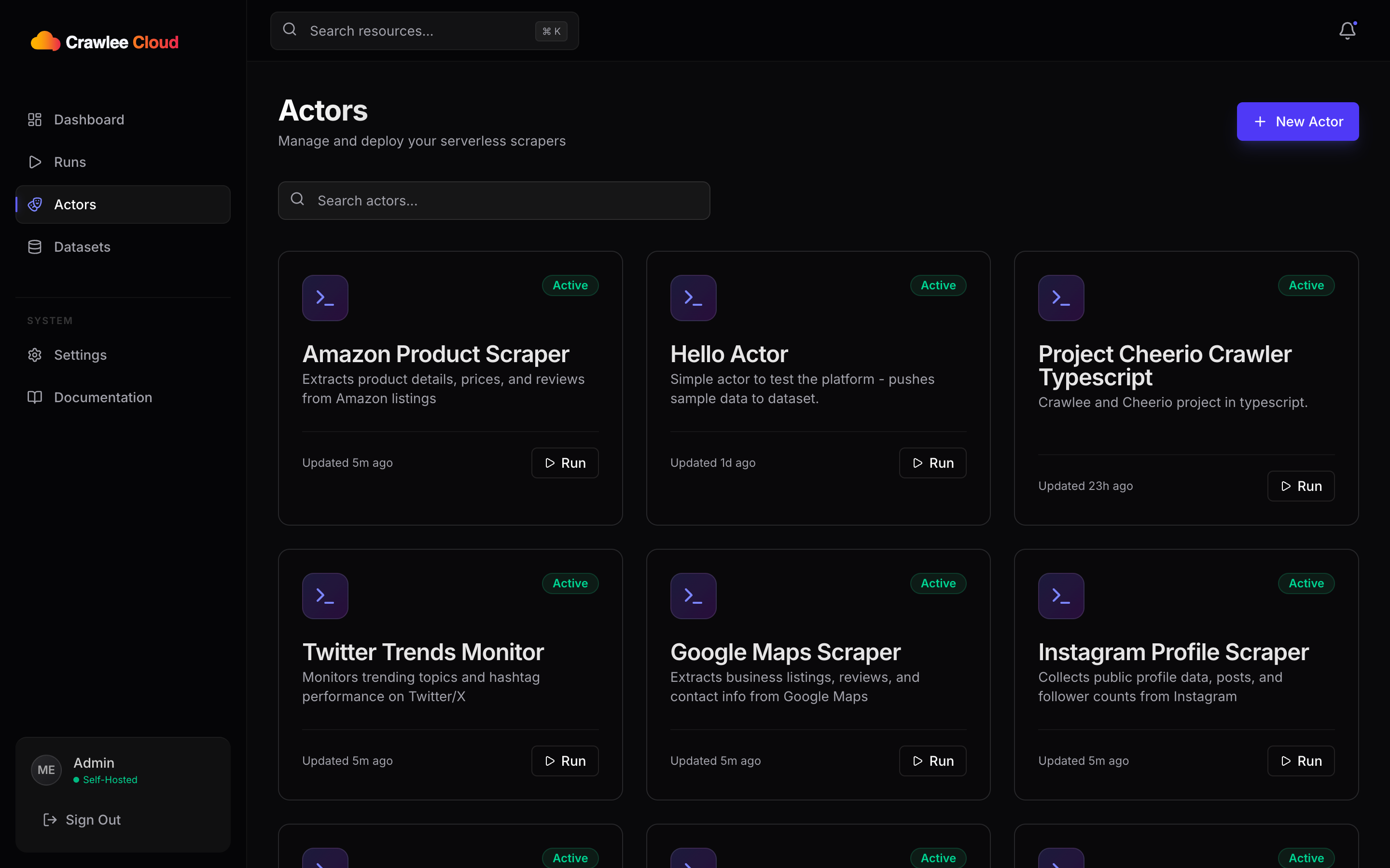 Crawlee Cloud gallery image