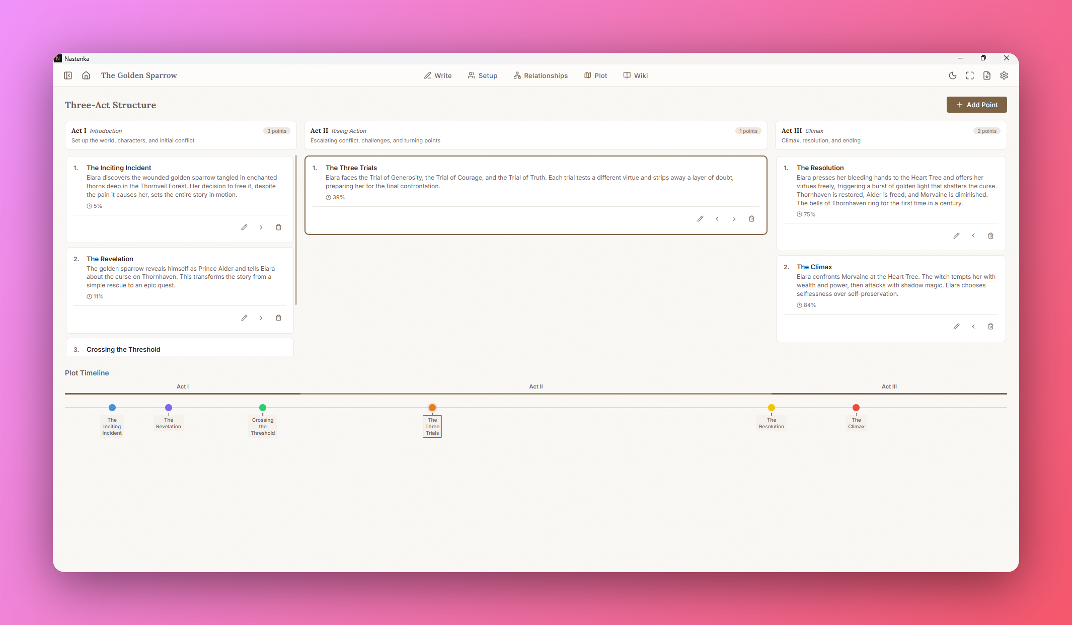 Nastenka — Novel Writing Software gallery image