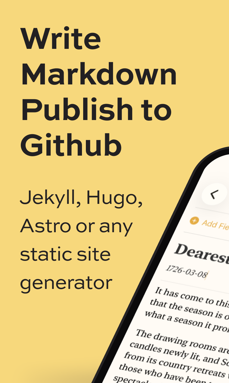 Git Blog: Publish sites using Markdown & GitHub from your phone | Product Hunt