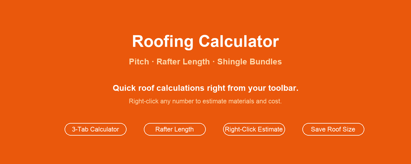 Roofing Calculator gallery image