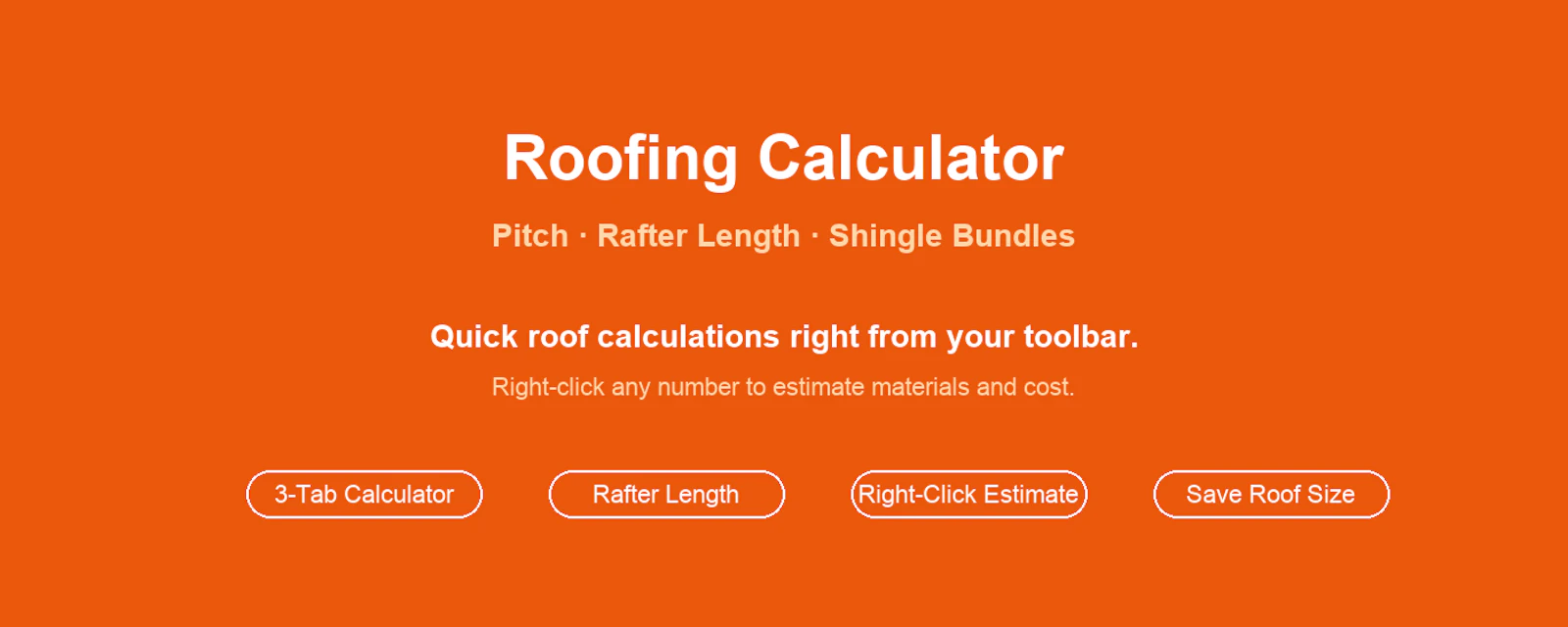 Roofing Calculator screenshot 1