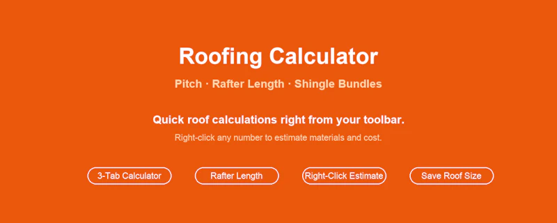 Roofing Calculator screenshot 1