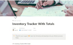 Inventory tracker with totals  media 3