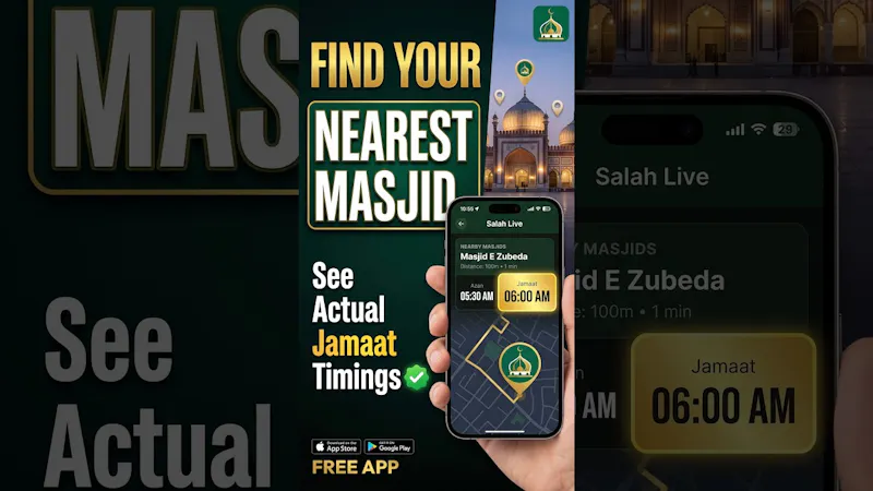 Salah Live – Find Masjids & Jamaat Times screenshot 1 (video preview)