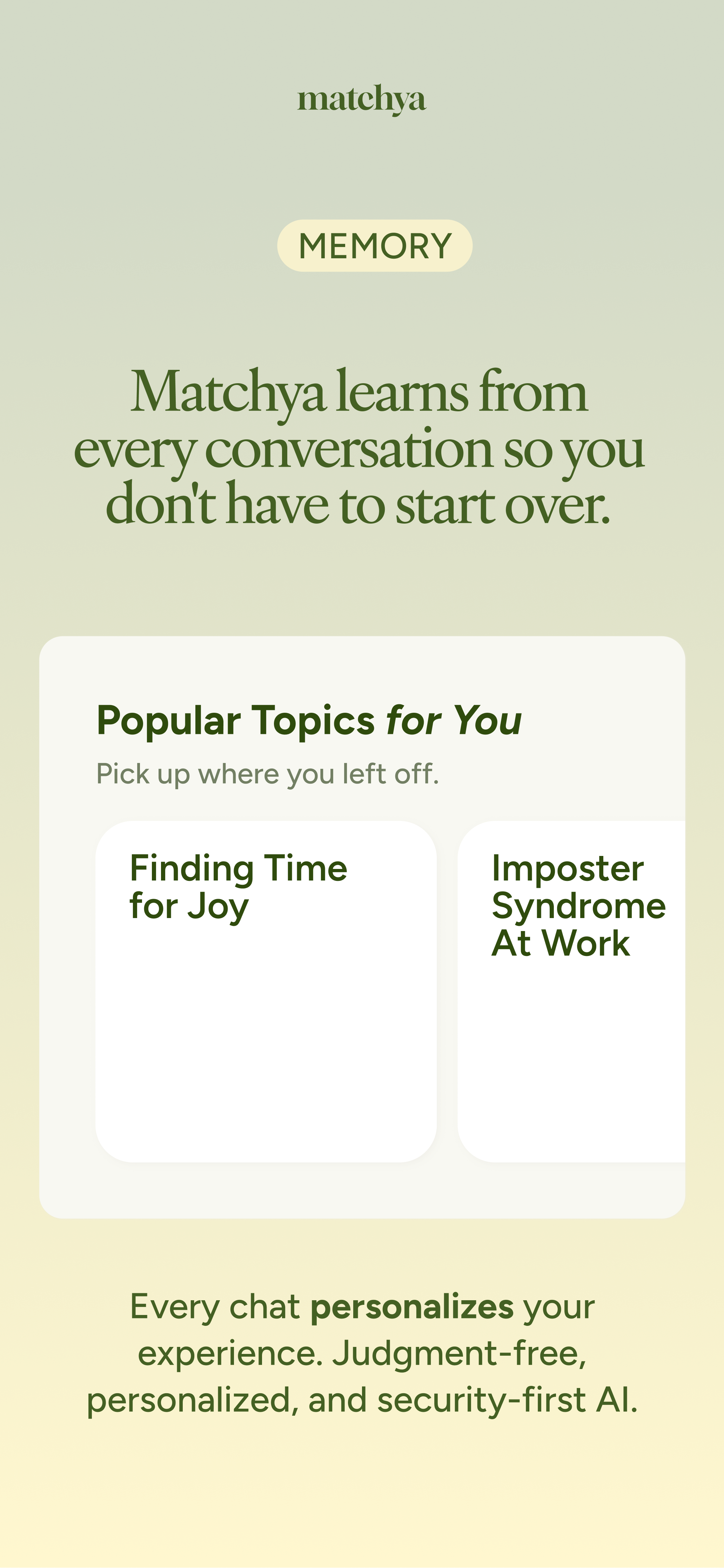 Matchya: AI Wellness Companion gallery image
