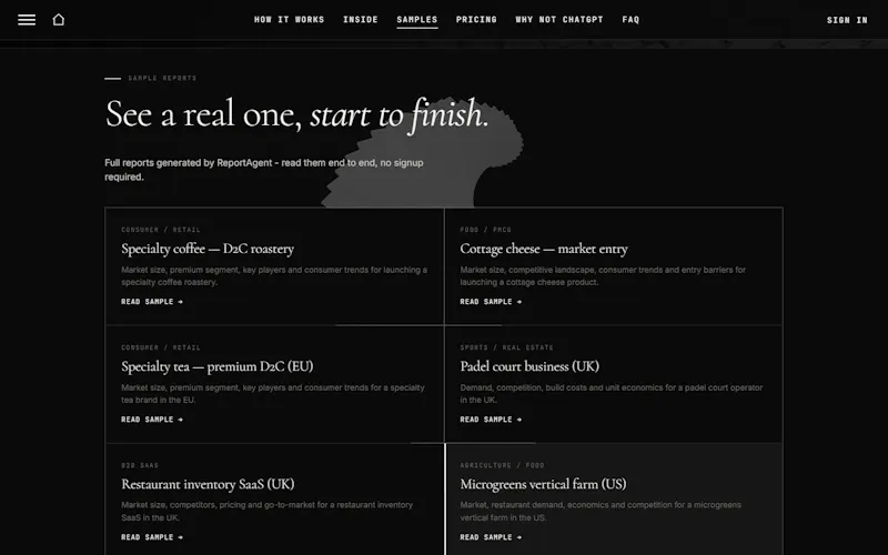 ReportAgent screenshot 2