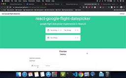 React Google Flight datepicker media 1