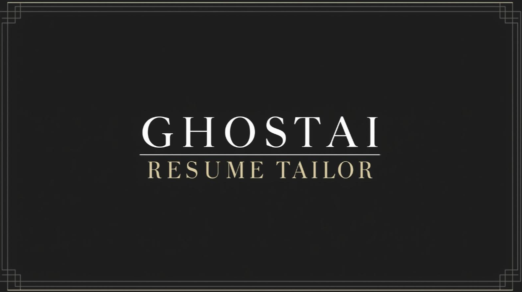 GhostAI Resume Tailor