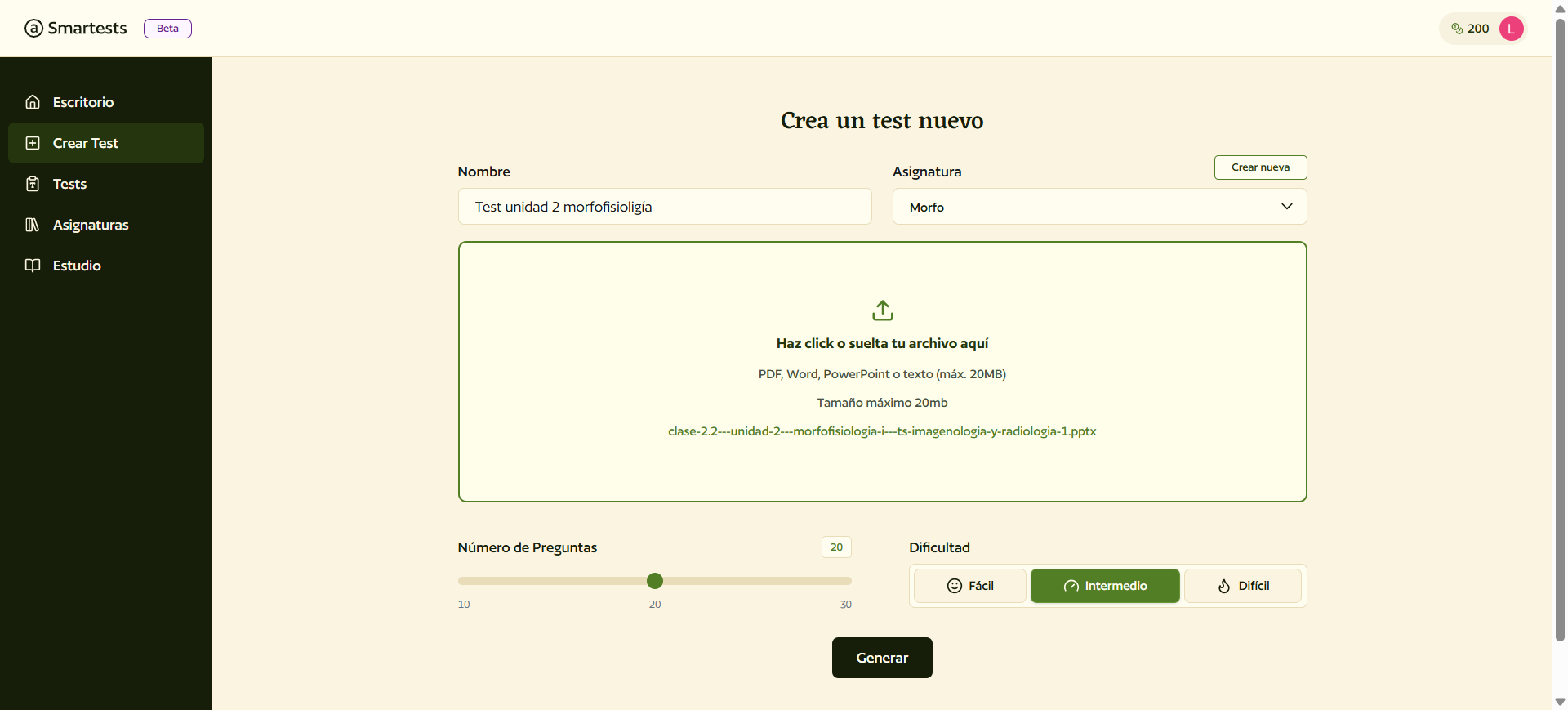 Smartests - Screenshot 2 showing product features and functionality