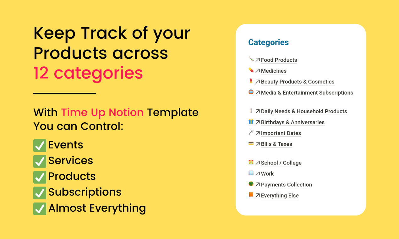 Time Up Notion Template gallery image