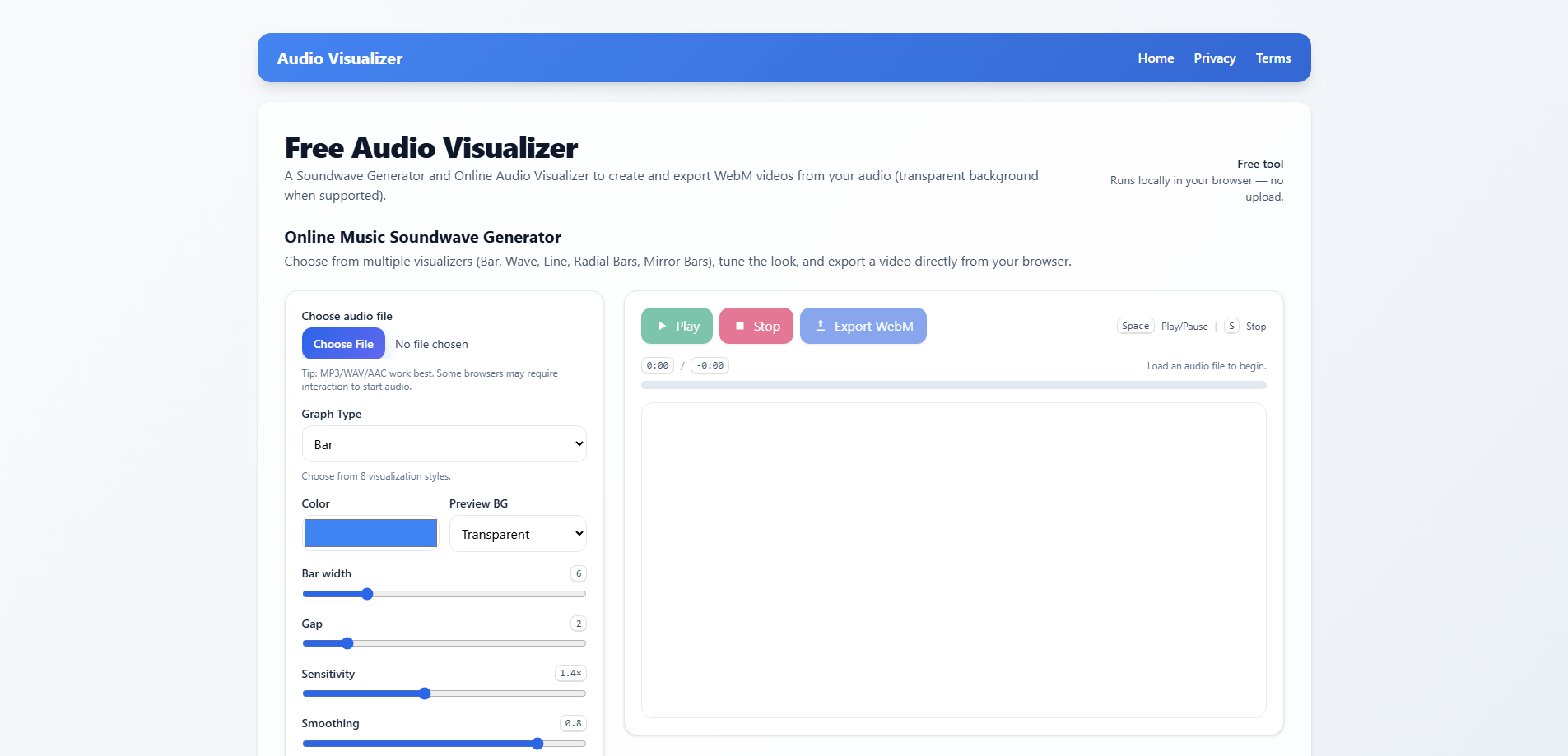 Audio Visualizer gallery image