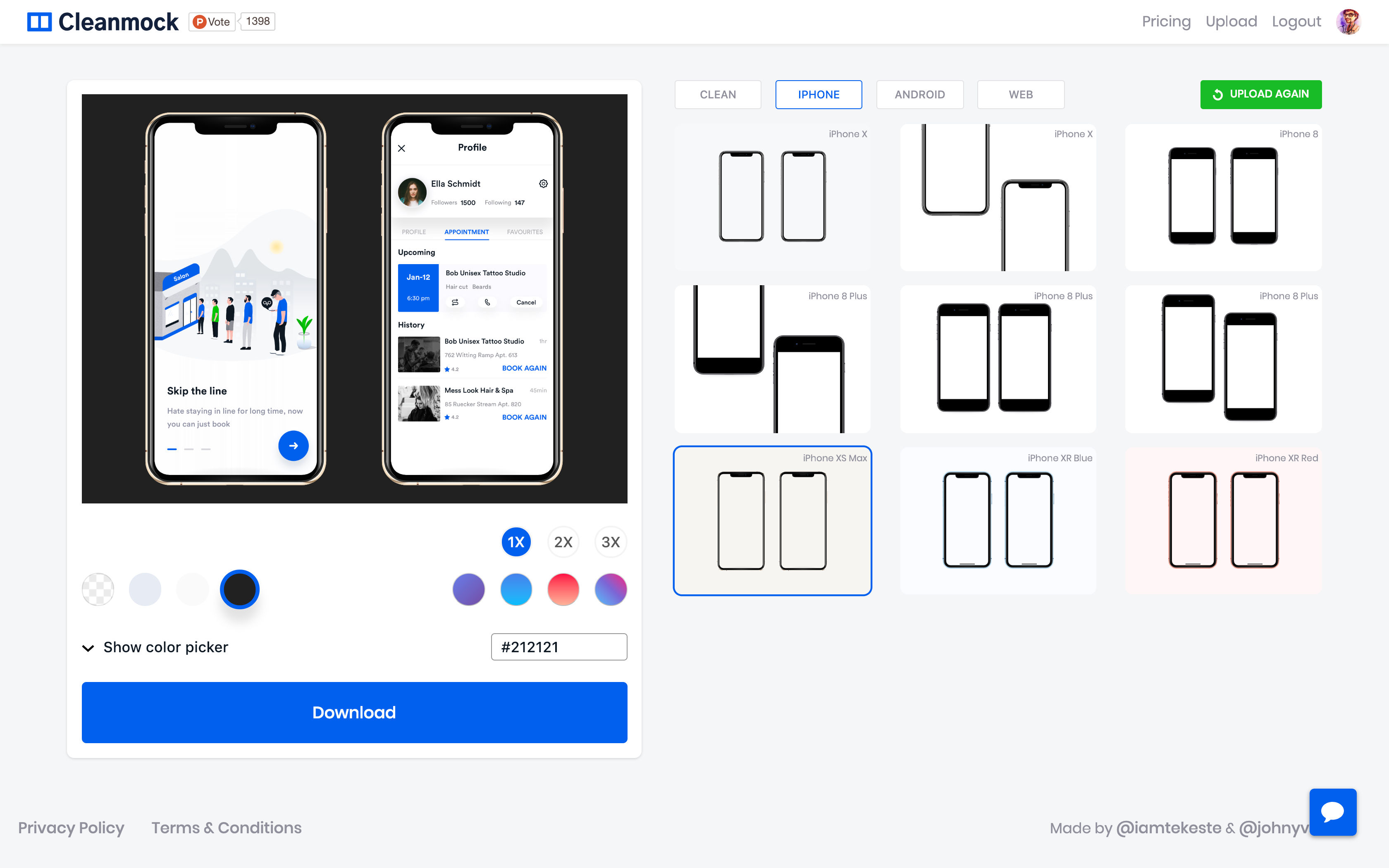 Clean Mockups - Create stunning mockups that make your design standout