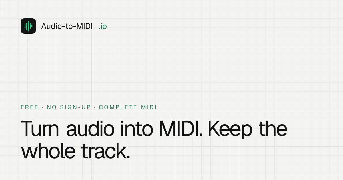Audio-to-MIDI.io gallery image