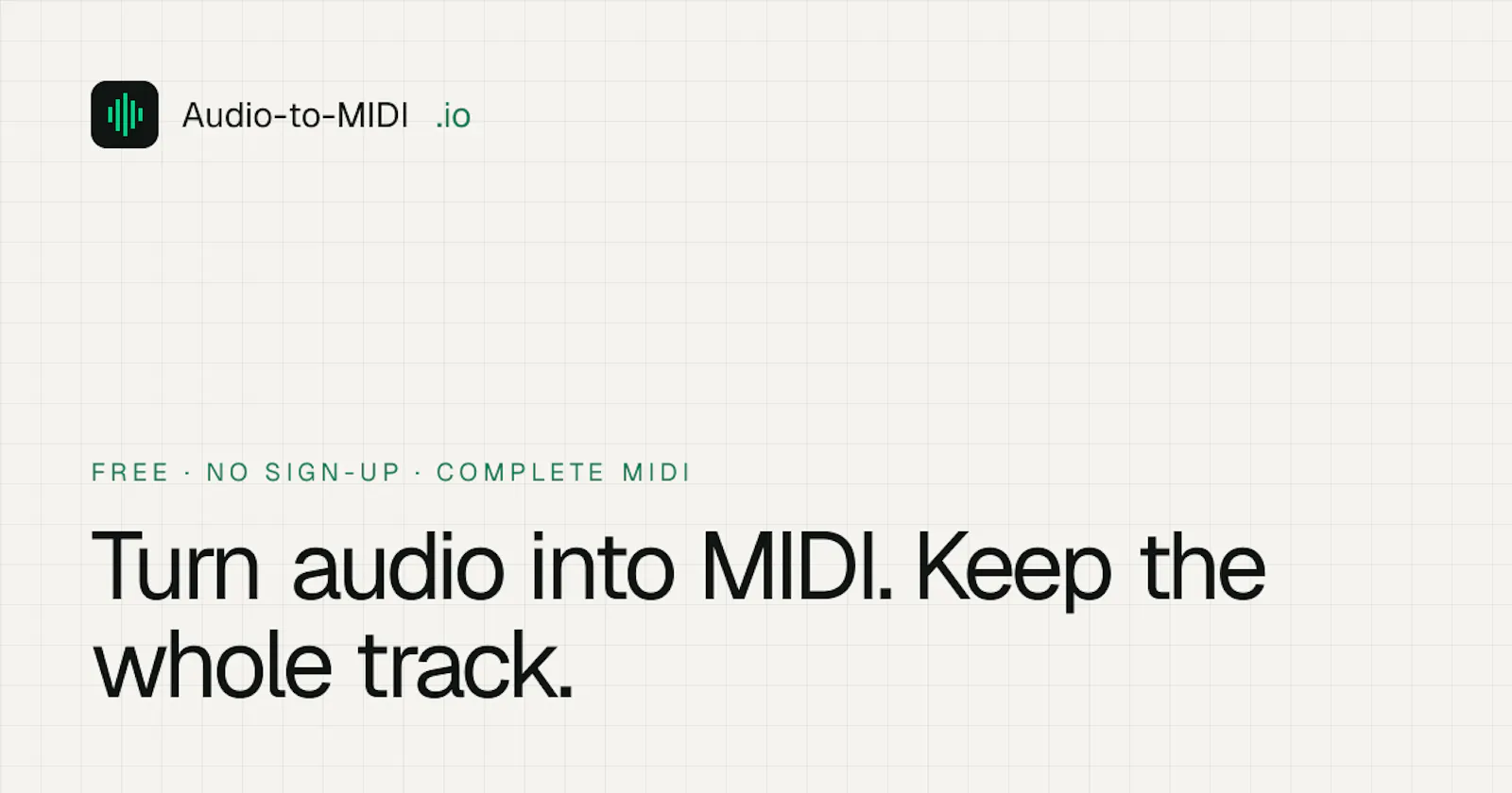 Audio-to-MIDI.io screenshot 1