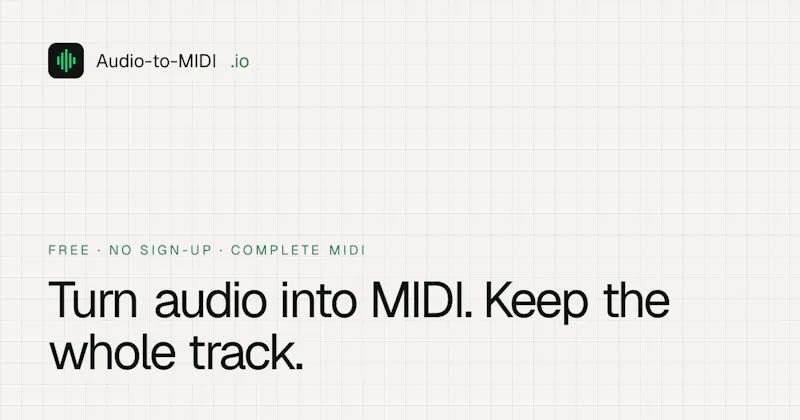 Audio-to-MIDI.io screenshot 1