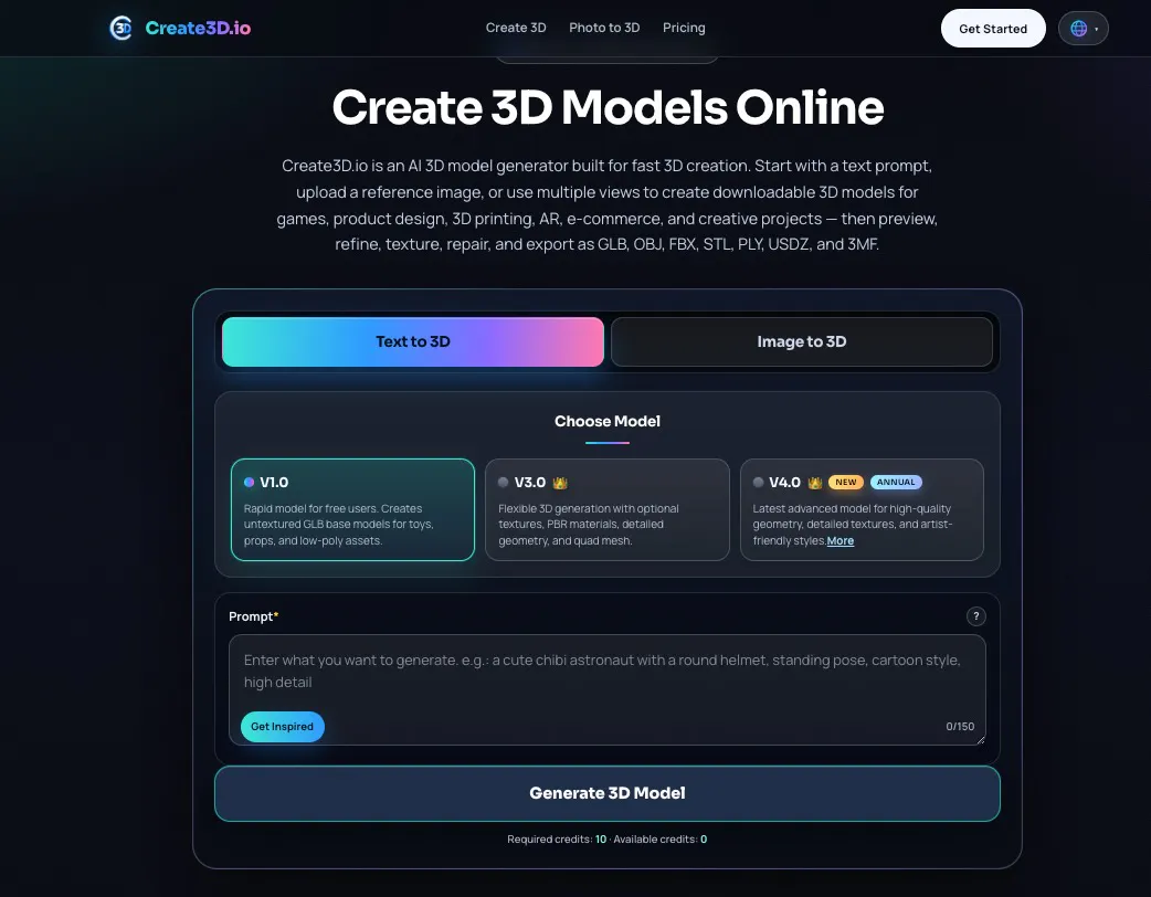 Create 3D Models Online gallery image