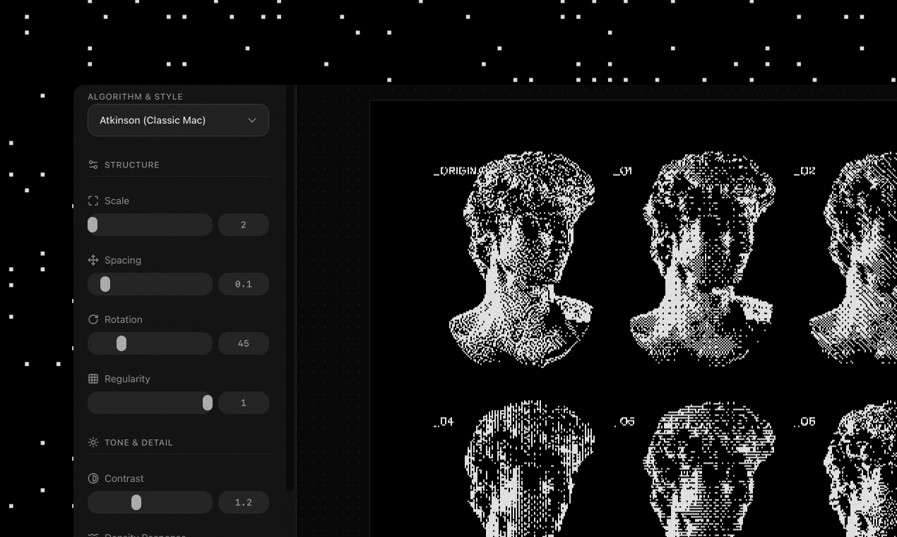 Instant Dither Design Generator gallery image