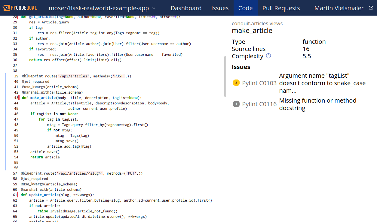 PyCodeQual gallery image