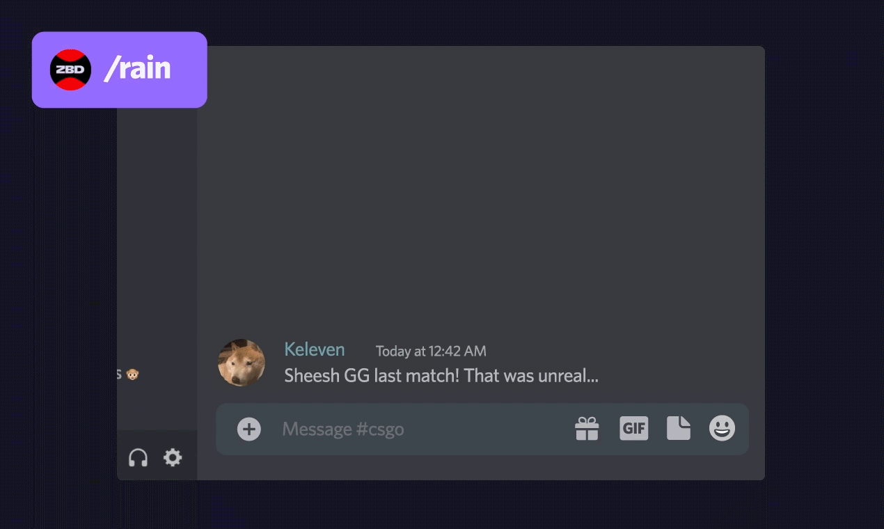 ZBD Bots - Bitcoin Magic สำหรับชุมชน - ส่ง bitcoin ได้อย่างง่ายดายเหมือนกับการส่งข้อความใน Discord และ Telegram media 5
