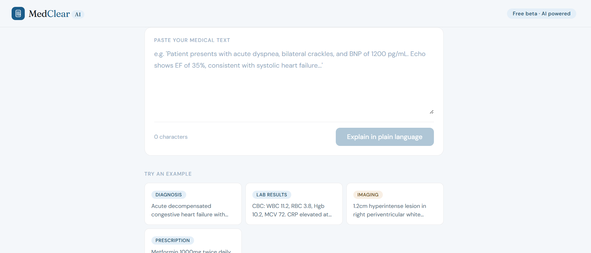 MedClear AI gallery image