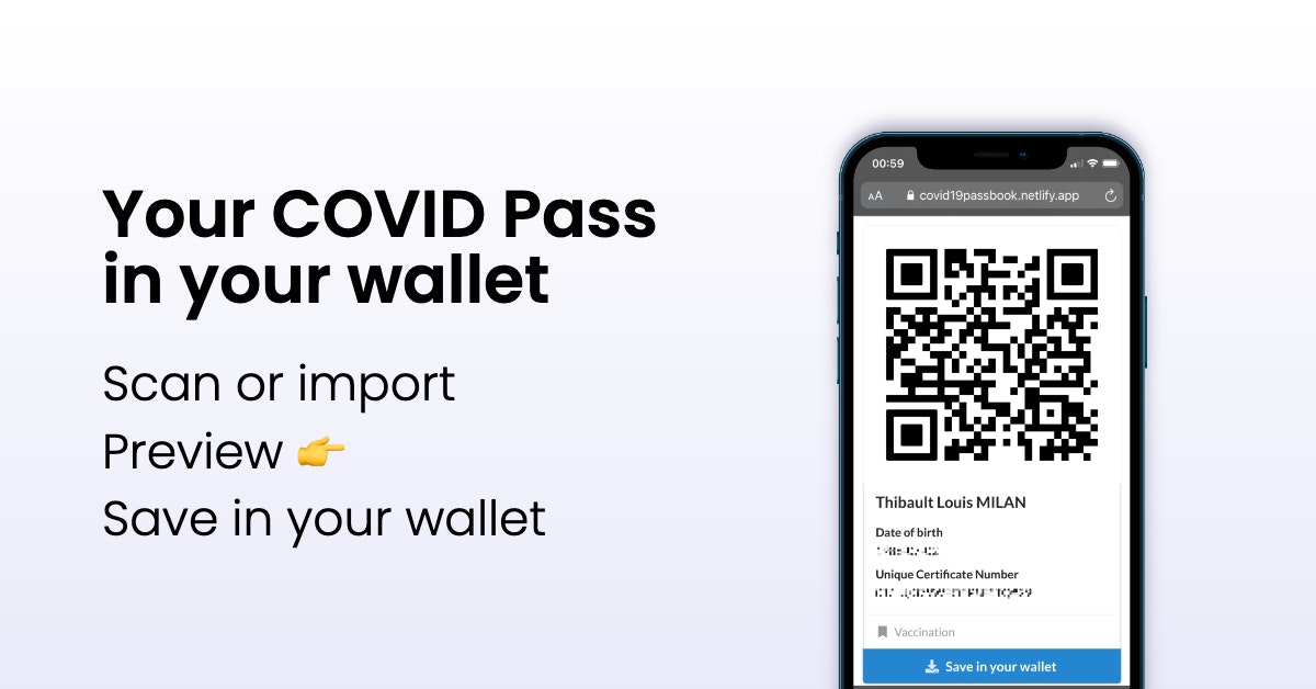 EU Digital COVID Certificate to Passbook gallery image