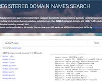 Registered Domains Search media 2